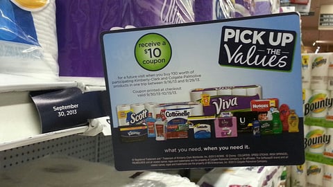 Safeway 'Pick Up the Values' Shelf Talker