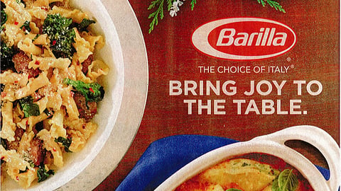 Barilla '30 Days of Joy' FSI