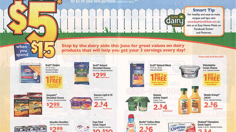 Dominick’s NFRA 'Dairy Month' FSIs