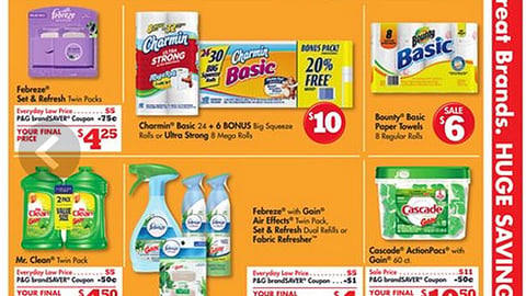 Family Dollar P&G 'brandSaver' Features