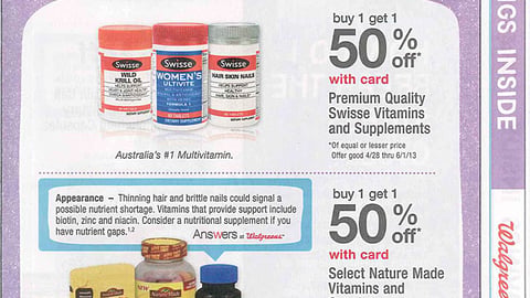 Walgreens 'Healthy Body and Sound Mind' FSI