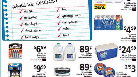 Winn-Dixie 'Hurricane Season' Circular