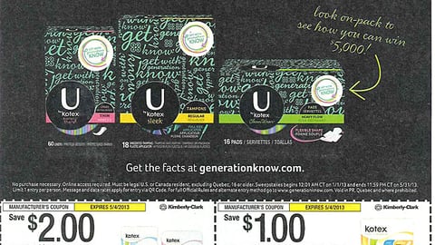 U by Kotex 'Generation Know' FSI