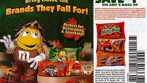 M&M's Walmart 'Harvest the Fun' FSI