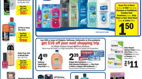 Meijer 'Get $10 Off' Feature
