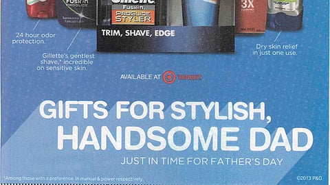 P&G Target 'Handsome Dad' FSI