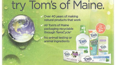 Tom's of Maine 'Earth Day' FSI