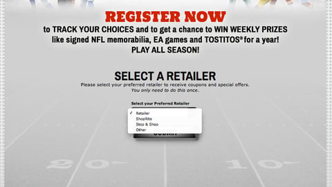 Tostitos 'Quarterback Matchup' Game