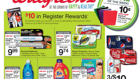 Walgreens P&G 'Register Rewards' Feature