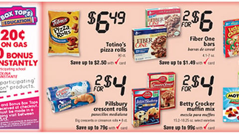 Bi-Lo 'Bonus Box Tops' Features