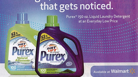 Purex Walmart 'Bright, White Clean' FSI 