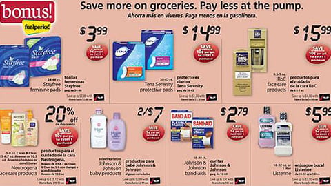 Winn-Dixie J&J 'Bonus Fuelperks' Feature
