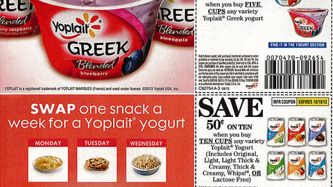 Yoplait Yogurt FSIs