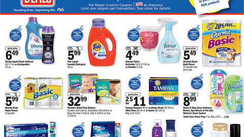 Meijer P&G 'Big Brands Big Deals' Feature