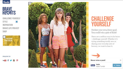 Keds 'Million Brave Acts' Program