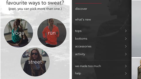 Lululemon Apple Touch ID Authentication