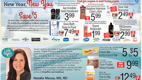 ShopRite Unilever 'New Year, New You' Feature