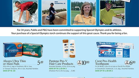 Publix P&G 'Special Olympics' Feature