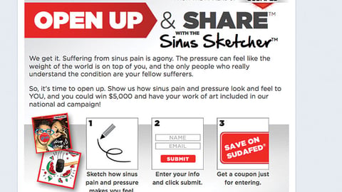 Sudafed 'Sinus Sketcher' App