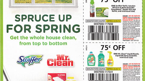Swiffer, Mr. Clean 'Spruce Up For Spring' FSI