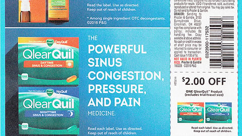 Vicks 'Nothing Clears Your Head Faster' FSI