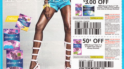 Tampax 'Fiercest Looks' FSI