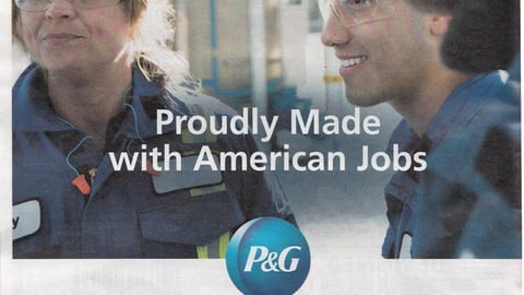 P&G 'Proudly Made With American Jobs' FSI