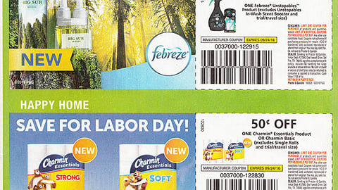 P&G 'Save for Labor Day' FSI