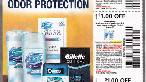 P&G 'His & Hers Odor Protection' FSI