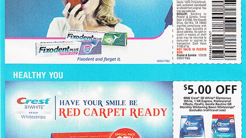 Crest 'Red Carpet Ready' FSI