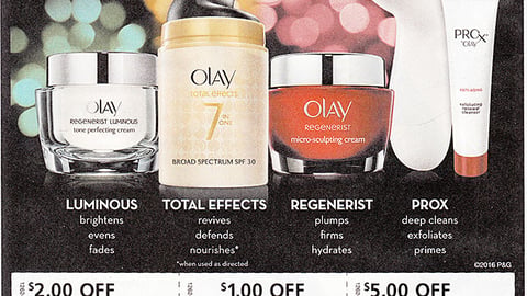 Olay 'Beauty Gifts Under $15' FSI