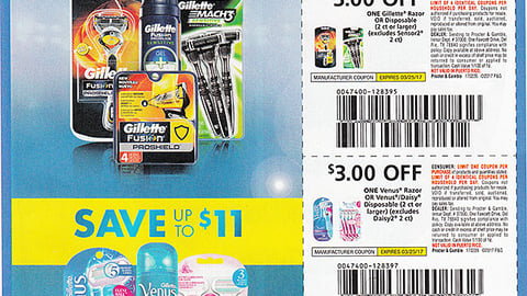 Gillette 'Score Big Savings' FSI
