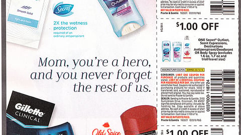 Procter & Gamble 'Mom, You're a Hero' FSI