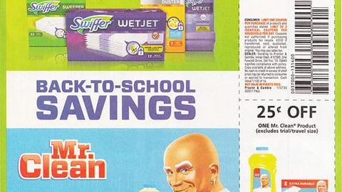 Swiffer 'Back To School Savings' FSI