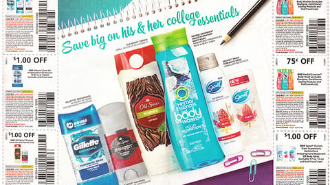 P&G 'His & Her College Essentials' FSI