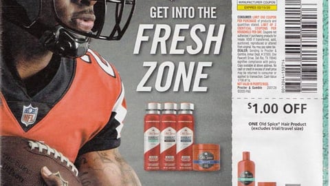 Old Spice 'Get Into The Fresh Zone' FSI