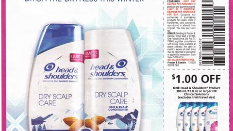 Head & Shoulders 'Locks in Moisture' FSI