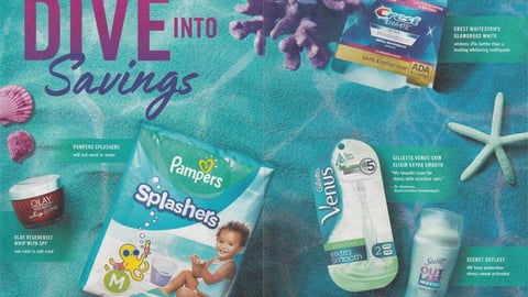 P&G 'Dive Into Savings' FSI