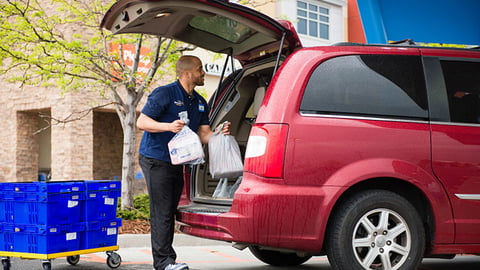 Walmart Grocery Car Load Station