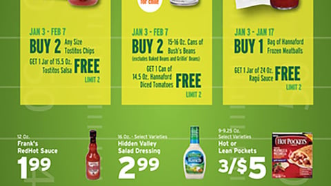 Hannaford 'Game On' Newspaper Ad