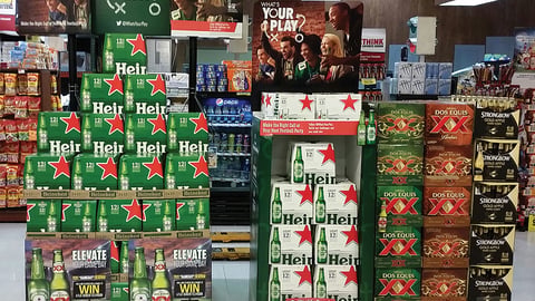 Heineken 'What's Your Play' Football Displays