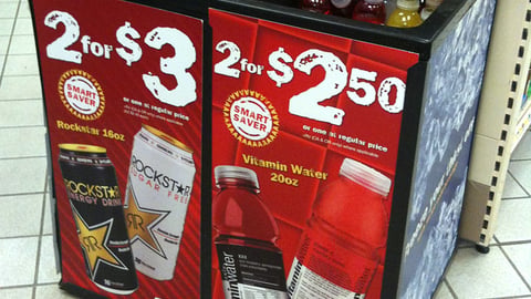 Ampm Freestanding Iced Cooler Signs