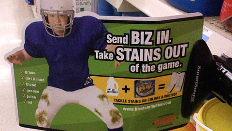 Biz Football Shelf Talker