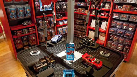 Disney Store Ridermakerz Interactive Display