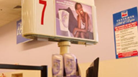 Frontline Checkout Lane Advertising