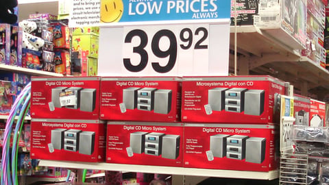 Wal-Mart 'Smile' Endcap Sign