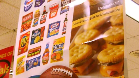 Shaw's Kraft Super Bowl Banner
