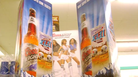 Coors Light Super Bowl Display