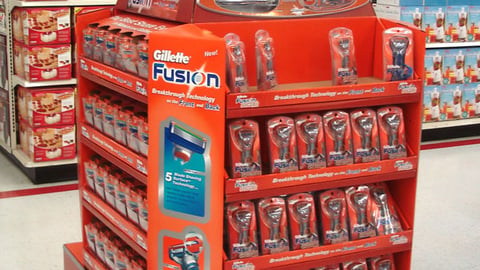 Gillette Fusion Pallet Display