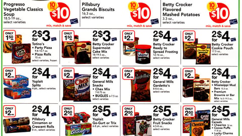 Albertsons 'Bonus Box Tops' Handout